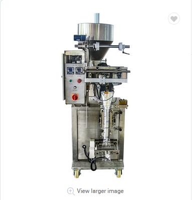 Stainless steel servo motor small scale sweet automatic pouch packing machine 