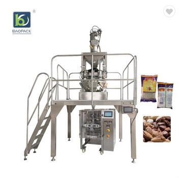 Auto weigher advanced arbutus apricots snack nut pistachio ffs aseptic pouch filling and packing mac