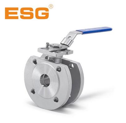 412 Series 1-PC Flanged ball valve with Mounting Pad