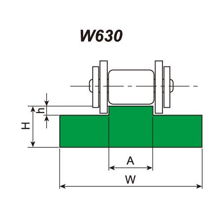 W630 ROLLER CHAIN GUIDES