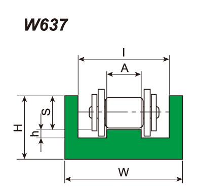 W637 ROLLER CHAIN GUIDES