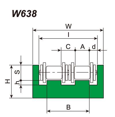 W638 ROLLER CHAIN GUIDES