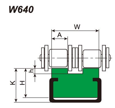 W640 ROLLER CHAIN GUIDES