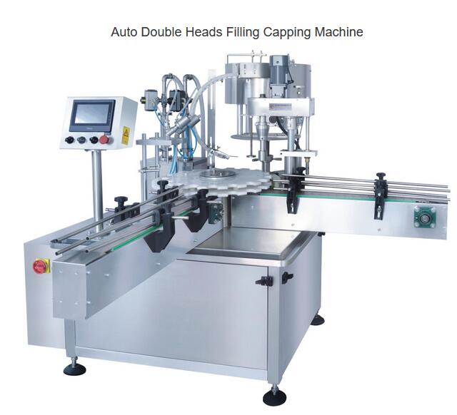 Auto Double Heads Filling Capping Machine