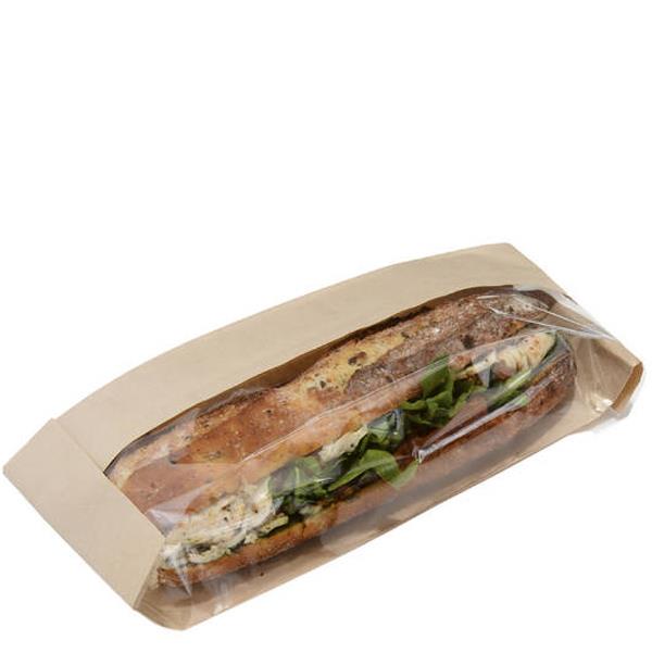Side Window Sandwich Paper Bags