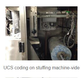 UCS coding on stuffing machine