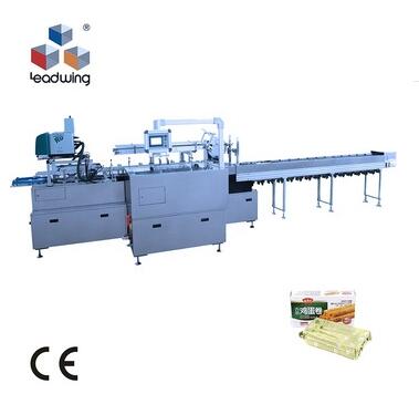 Customized food in tray automatic carton box sealing packing machine