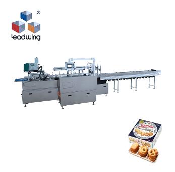 Automatic cookie biscuit food stuff carton box packing packaging machine for production line