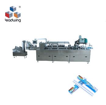 Automatic high speed cartoning machine for tube and roll