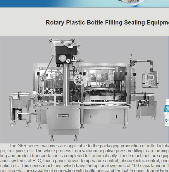 Rotary Plastic Bottle Filling Sealing Equipment