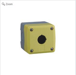 One hole button box (yellow gray) yjx1-yg
