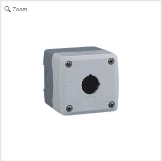 One hole button box (white gray) yjx1-wg