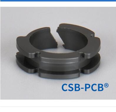 PCB Plastic clip bearings, opening flange