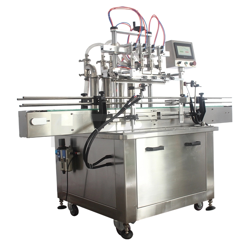 HZPK Automatic round bottle 4 head drinks filling machine for oil,beverage,water 