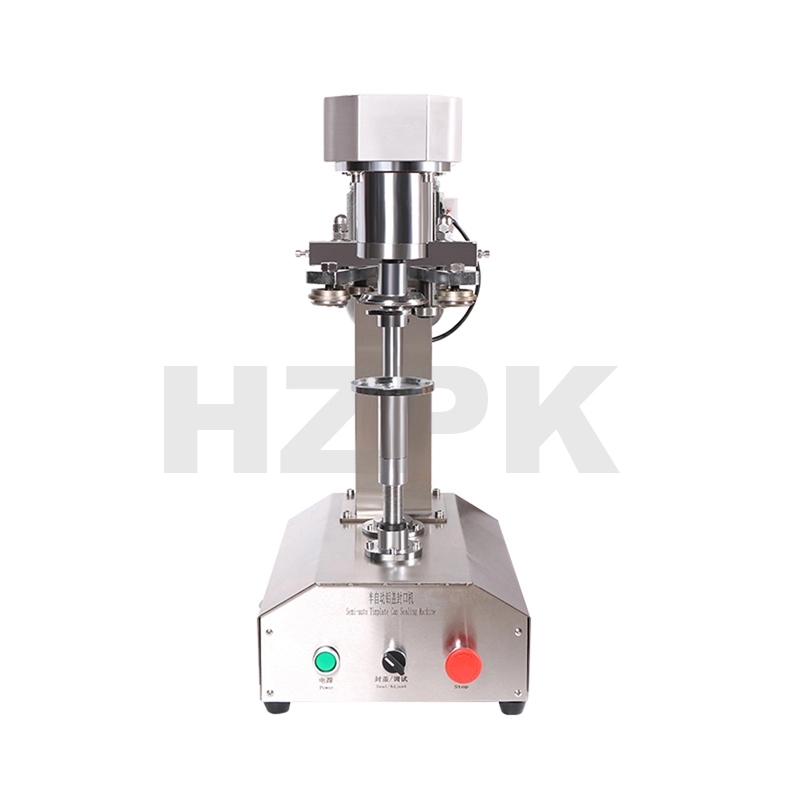 HZPK TCS-160 Semi-Auto Desktop Easy Operation Glass Jar Plastic Bottle Cap sealing Machine 