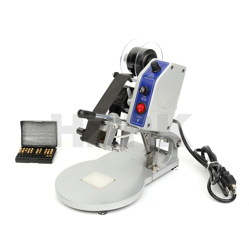 HZPK DY-8 Printing dates Thermal ribbon coding machine Thermal manual sensor coder machine 