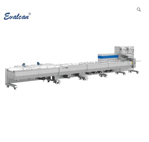 Automatic feeding flow biscuit pillow bag packing machine
