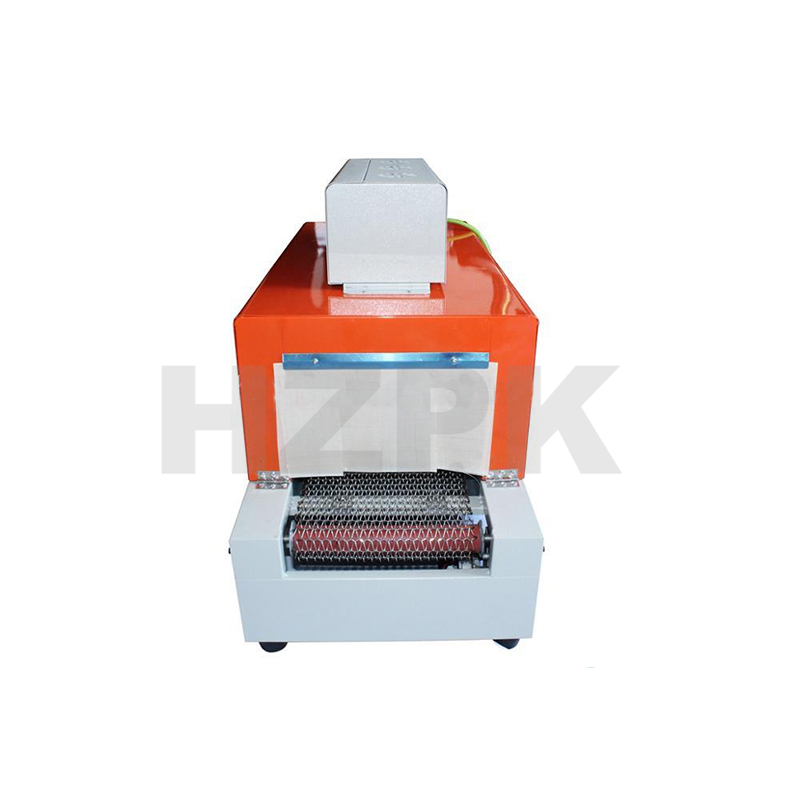 HZPK BS-260 semi-automatic heat bottle film pvc shrink cutting wrapping sleeve tunnel packaging 