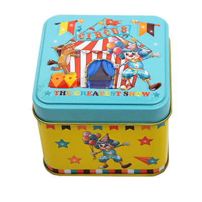 Wholesale Tin Can Manufacturer Cartoon Storage Box Square Mint Tin Box for Candy