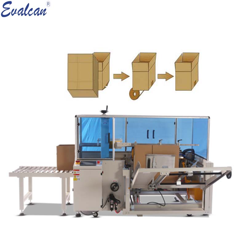 Automatic cardboard box carton case erector erecting forming machine 