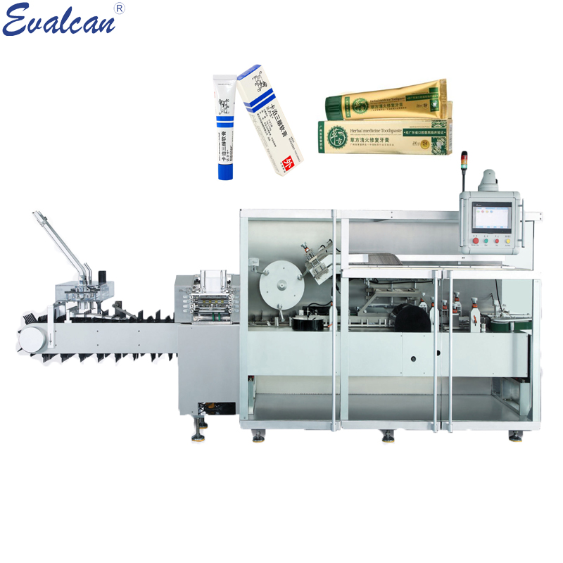 automatic high speed bag and toothpaste tube carton box packing machine 