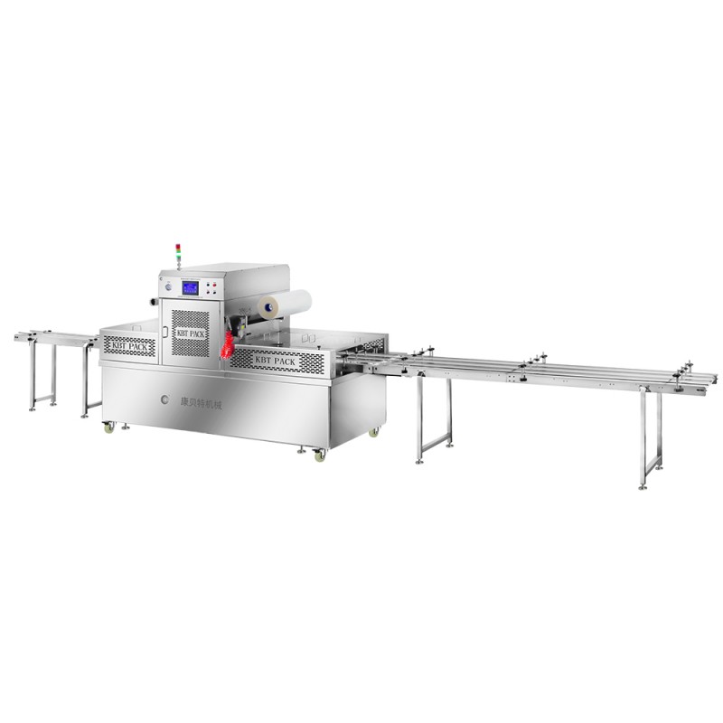 Inline automatic MAP modified atmosphere packaging machine tray sealer