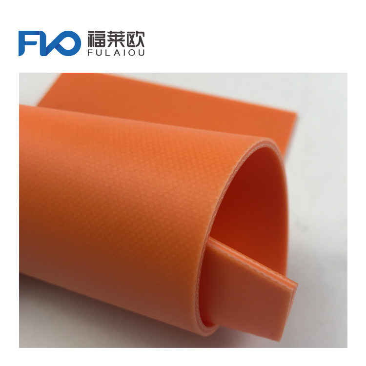 Orange rapid roll door pvc conveyor belt for industrial machinery equipment