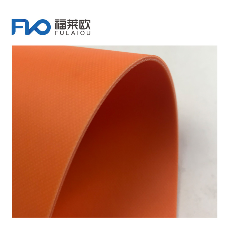 Orange rapid roll door pvc conveyor belt for industrial machinery equipment
