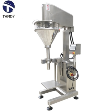 Auger filling machine with online weigher