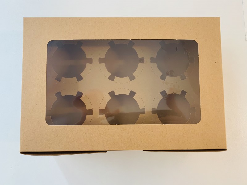 Kraft cupcake box