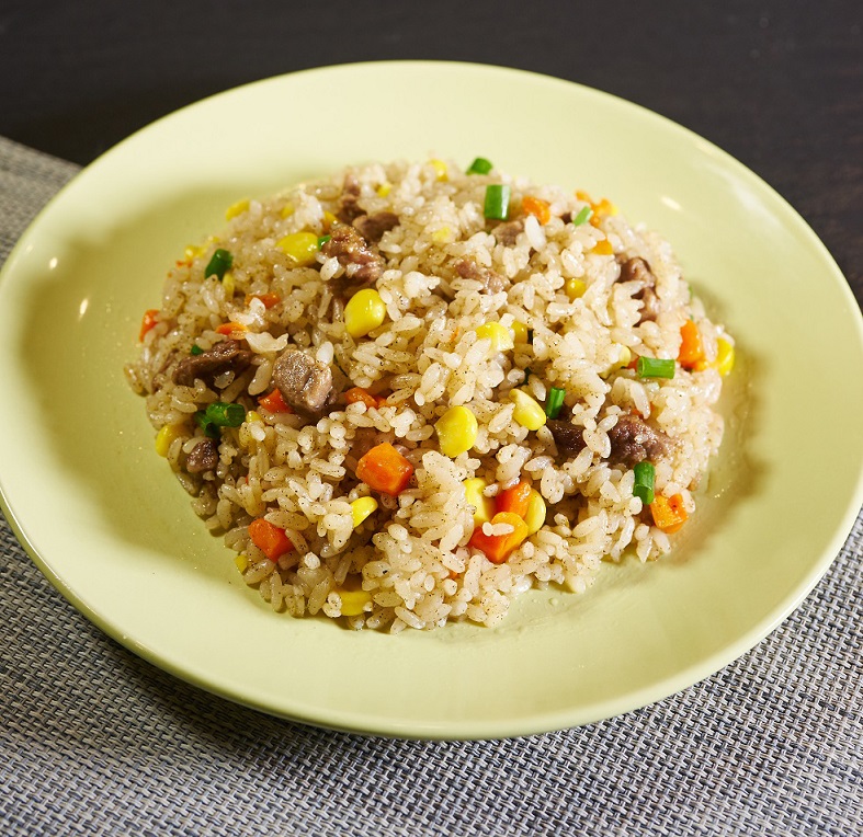 Fried Rice with Beef with Black Pepper