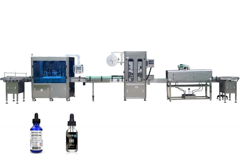 MT-1020 auto vial liquid filling capping labeling aluminum sealing machine line