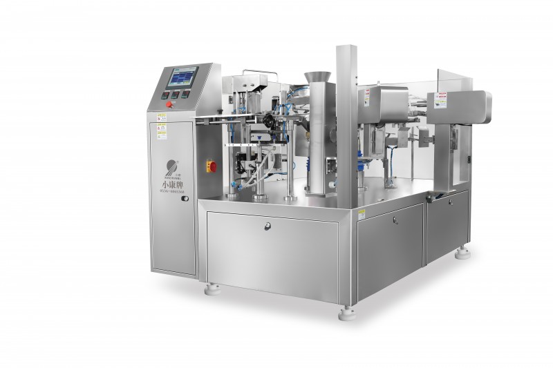 Automatic rotary pouch vacuum packaging machine-XK-300