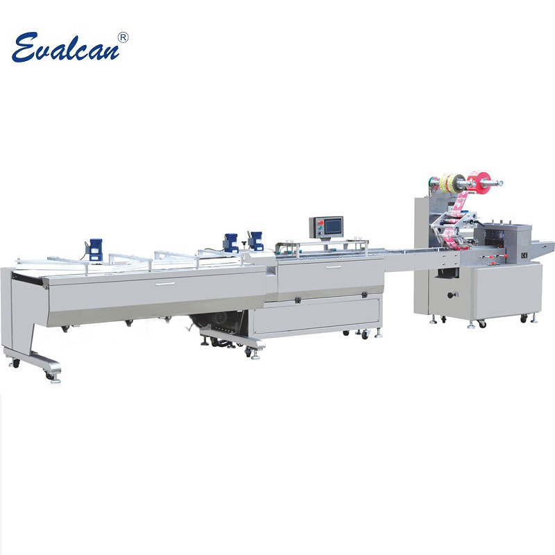 Automatic horizontal flow wafer pillow bag packing machine-