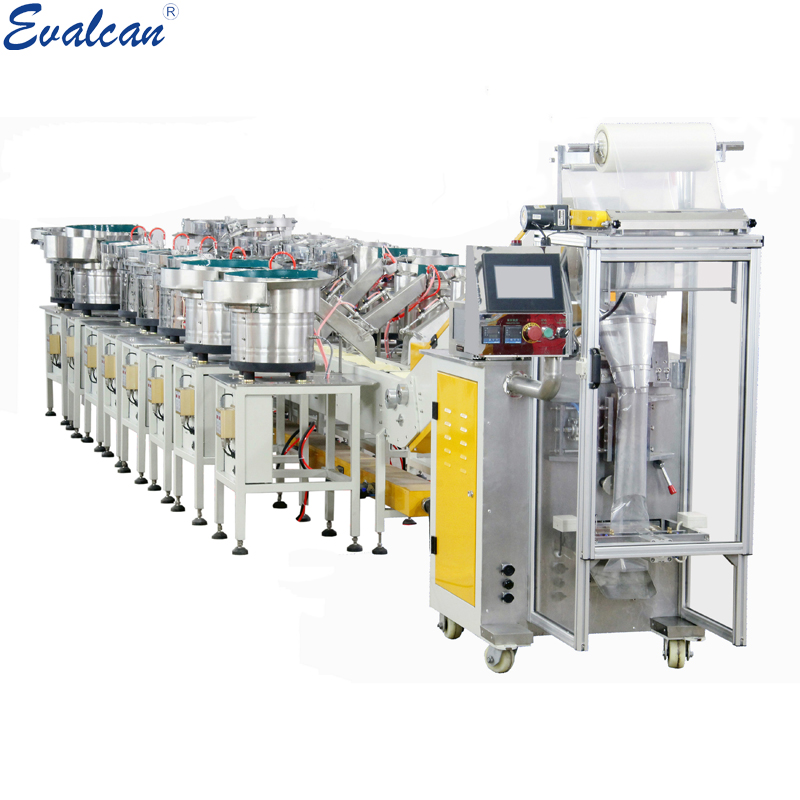 Automatic complicated furniture appliance fasteners counting packing machine-
