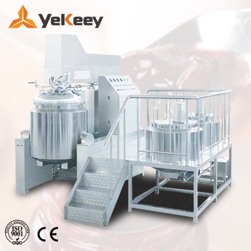 650L Large scale fixed type automatic vacuum homogenizing mixer emulsifying machine