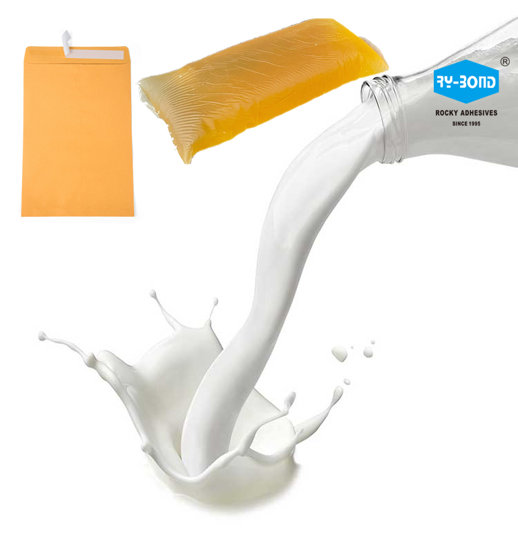 Best quality envelope peel and seal white glue for envelope side seam flap liquid cold adhesive
