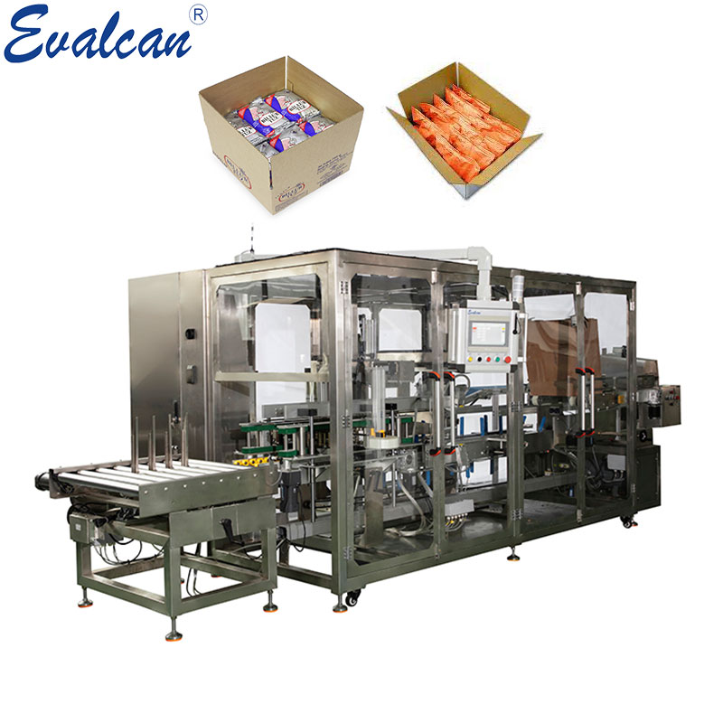 Automatic case packing machine for pouch