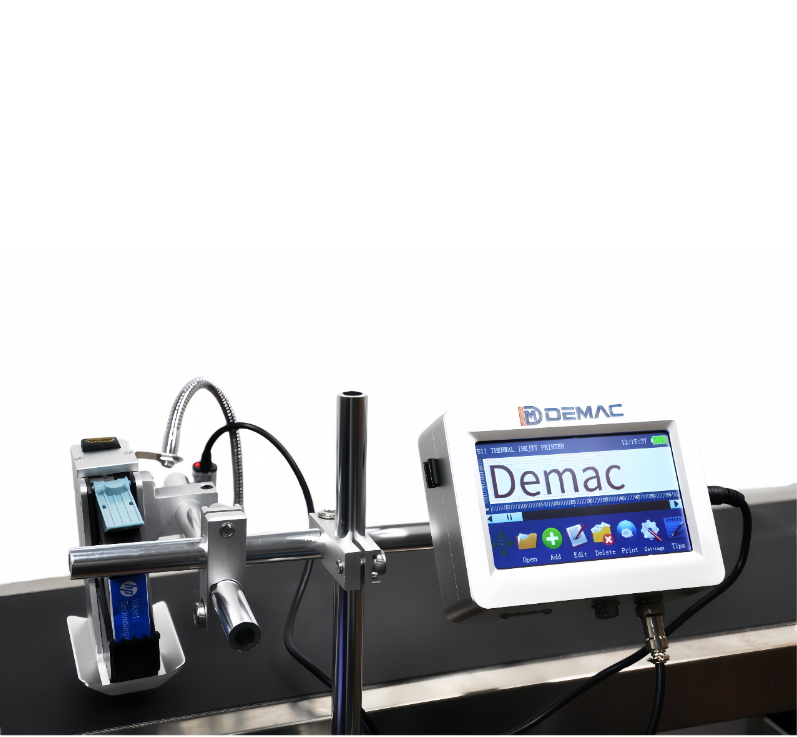 DEMAC 1 to 4 heads Online Ink Jet Coding Machine package Inkjet Printer batch QR code expiry date pa