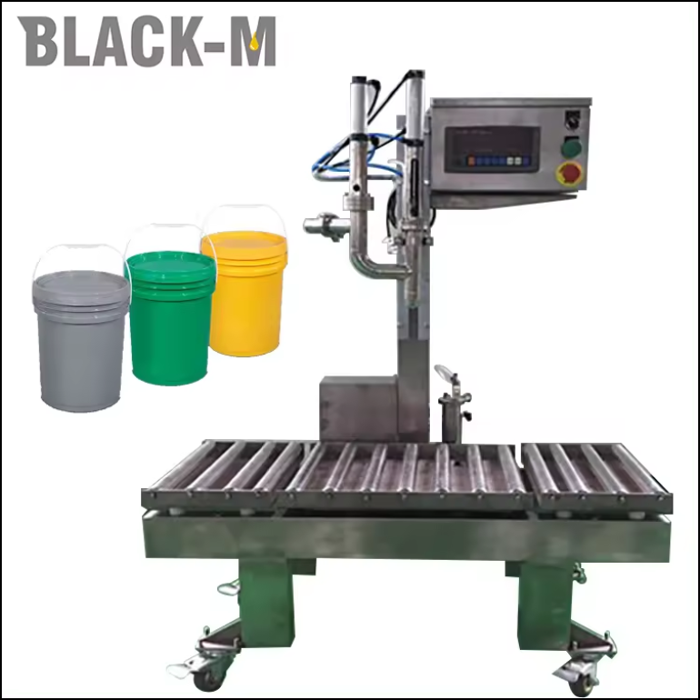 Liquid weighing and filling machine
