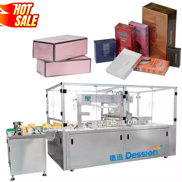 Full Automatic Cellophane Packing Machine Cosmetic Cellophane Packing Machine Condom Box Card Carton