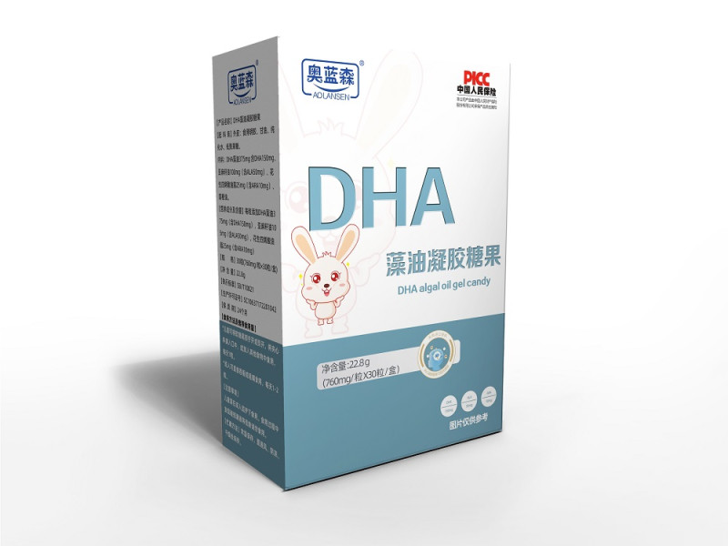 DHA algal oil gel candy