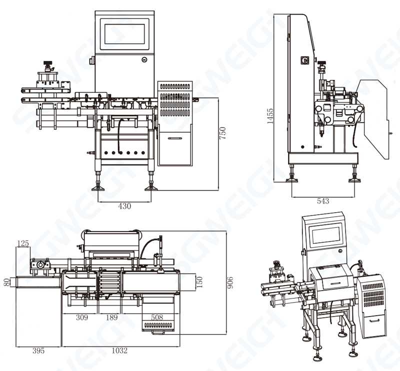SG-150 Online High Accuracy Check Weigher