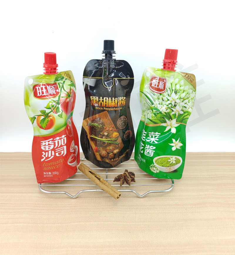 Stand up pouch with spout