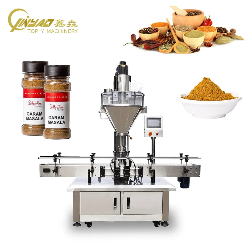 Electric Automatic Dry Powder Jar Bottle Filling Machine for Flour Milk Cocoa Coffee Spice for Chemi