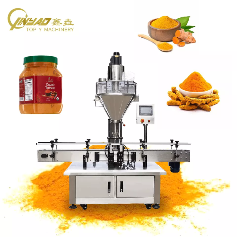 Electric Automatic Dry Powder Jar Bottle Filling Machine for Flour Milk Cocoa Coffee Spice for Chemi