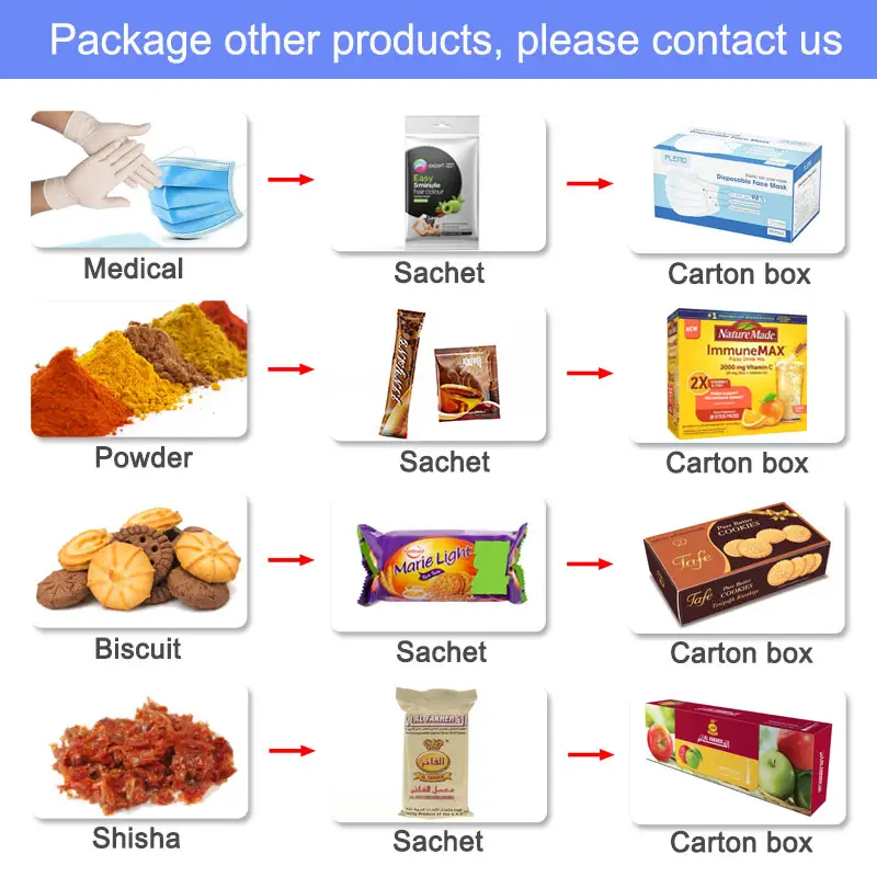 Paper Carton Packaging Machine Automatic Chocolate Bar Cartoning Box Packing Machine