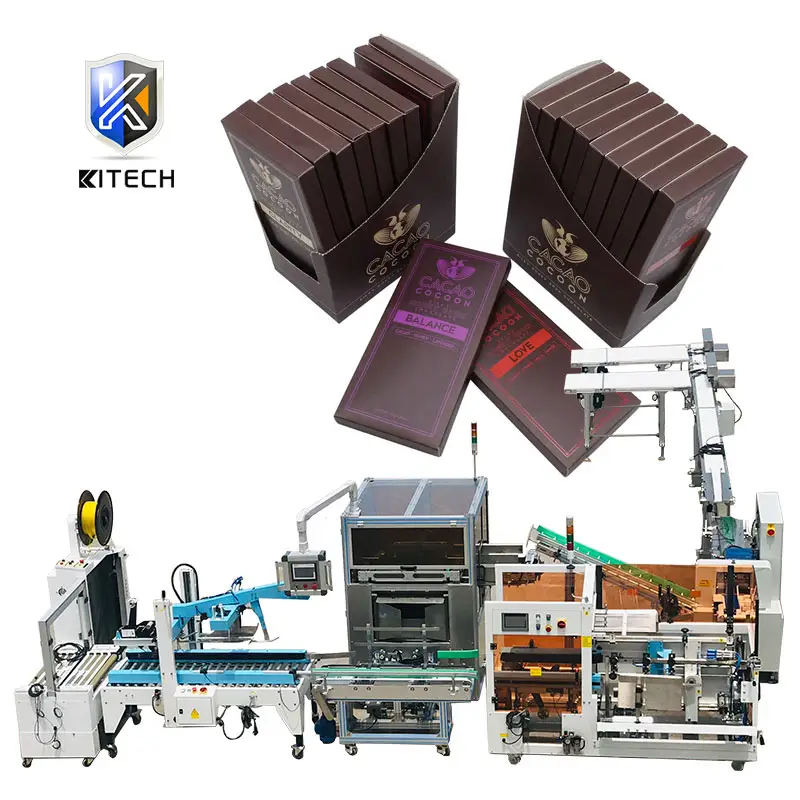 Paper Carton Packaging Machine Automatic Chocolate Bar Cartoning Box Packing Machine