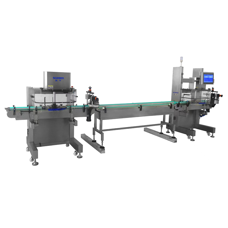 Vitamin Bottle Conveyor Weight Checker Candy Bottle Dynamic Checkweigher for Food