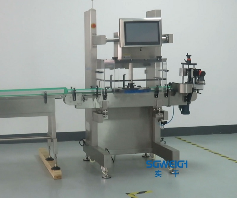 Vitamin Bottle Conveyor Weight Checker Candy Bottle Dynamic Checkweigher for Food